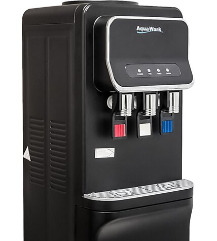Кулер для воды Aqua Work V93-W черный со шкафчиком электронный