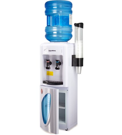 Кулер для воды Aqua Work 0.7-LR белый со шкафчиком компрессорный