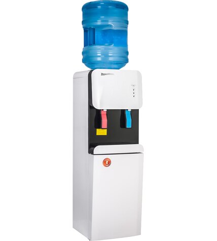 Кулер для воды Aqua Work 105-LKR бело-черный со шкафчиком без охлаждения