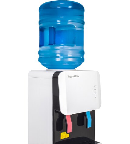 Кулер для воды Водораздатчик Aqua Work 105-LWR бело-черный со шкафчиком без охлаждения