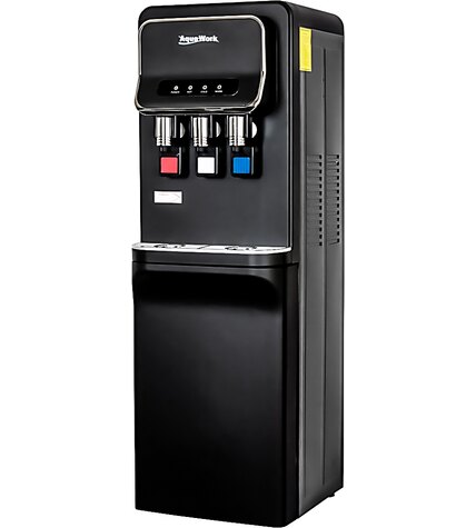 Кулер для воды Aqua Work V93-W черный со шкафчиком электронный