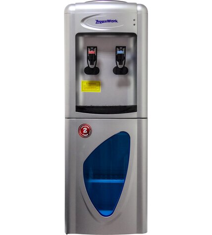 Кулер для воды Aqua Work 0.7-LR серебро со шкафчиком компрессорный купить в Москве
