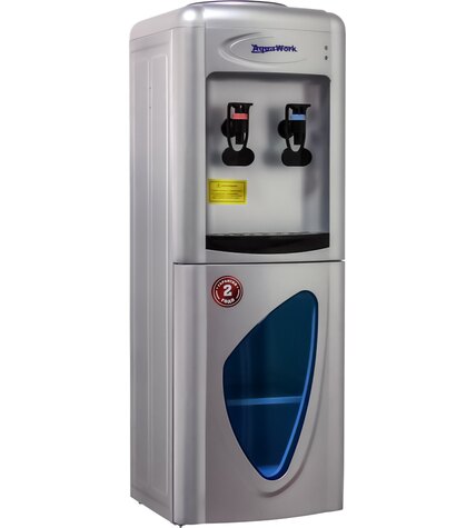 Кулер для воды Aqua Work 0.7-LR серебро со шкафчиком компрессорный цена