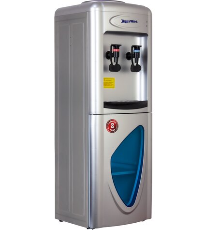 Кулер для воды Aqua Work 0.7-LR серебро со шкафчиком компрессорный стоимость