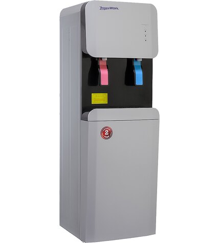 Кулер для воды Aqua Work 105-LR серебро со шкафчиком компрессорный цена