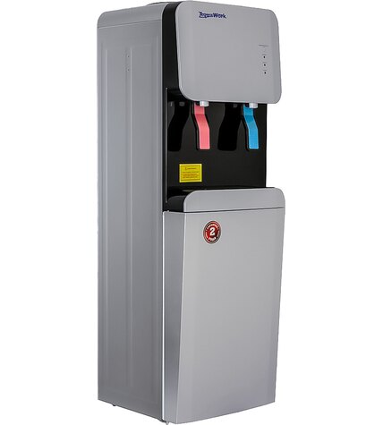 Кулер для воды Aqua Work 105-LRX серебро с холодильником компрессорный