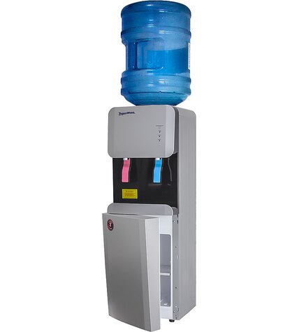 Кулер для воды Aqua Work 105-LR серебро со шкафчиком компрессорный