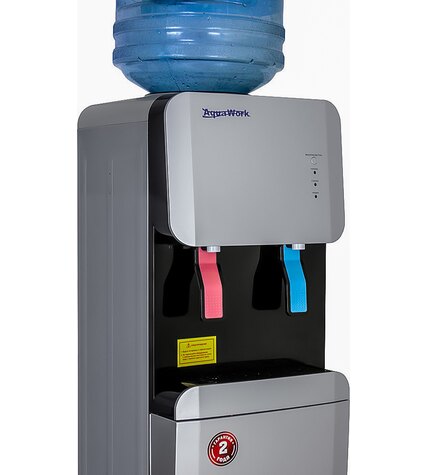 Кулер для воды Aqua Work 105-LR серебро со шкафчиком компрессорный