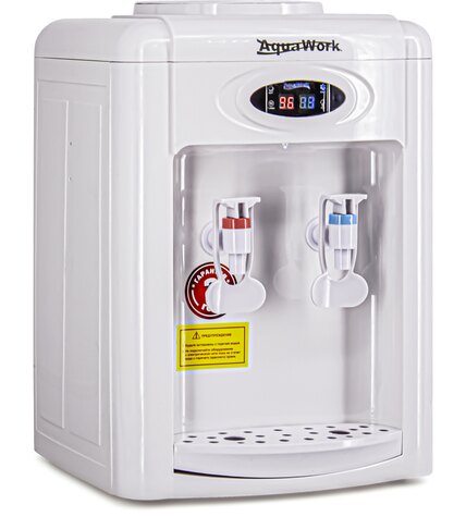 Кулер для воды Aqua Work 0.7-TDR-ST белый электронный с системой турбонагрева купить в Москве