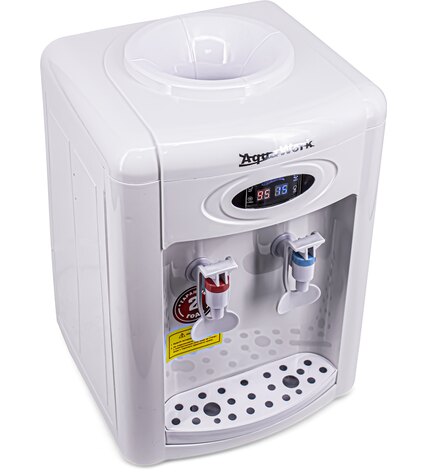 Кулер для воды Aqua Work 0.7-TDR-ST белый электронный с системой турбонагрева
