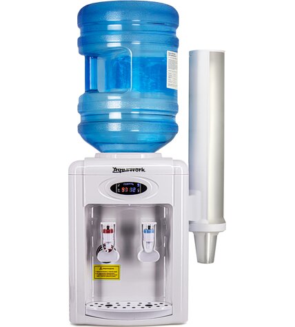 Кулер для воды Aqua Work 0.7-TDR-ST белый электронный с системой турбонагрева