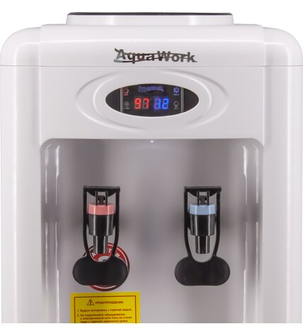 Кулер для воды Aqua Work 0.7-TDR-ST бело-черный электронный с системой турбонагрева