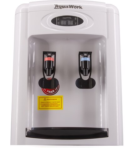 Кулер для воды Aqua Work 0.7-TDR-ST бело-черный электронный с системой турбонагрева