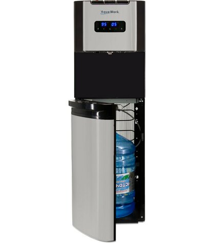 Кулер для воды Aqua Work 72-LS черный с нижней загрузкой бутыли компрессорный цена