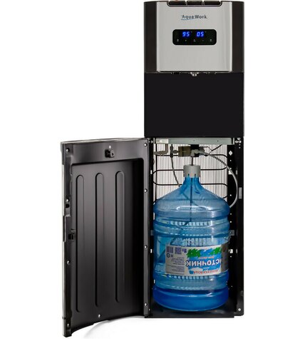 Кулер для воды Aqua Work 72-LS черный с нижней загрузкой бутыли компрессорный стоимость