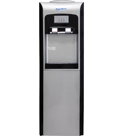 Кулер для воды Aqua Work V90 серебро со шкафчиком электронный купить