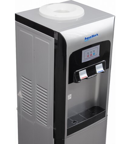 Кулер для воды Aqua Work V90 серебро со шкафчиком электронный заказать
