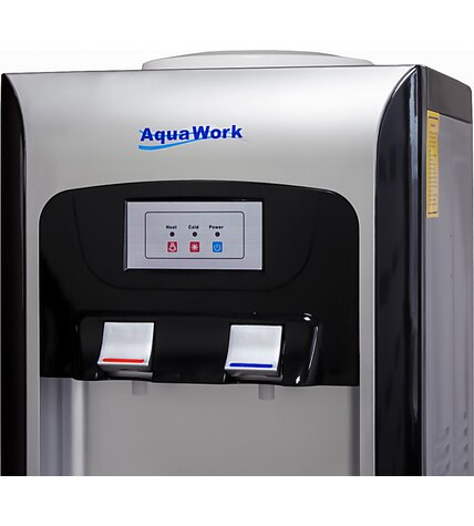 Кулер для воды Aqua Work V90 серебро со шкафчиком электронный