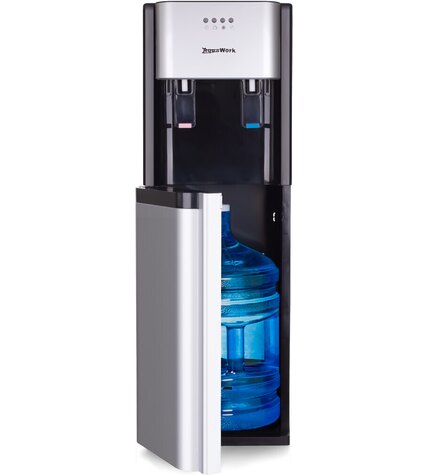 Кулер для воды Aqua Work 41-LDS серебро с нижней загрузкой бутыли электронный цена