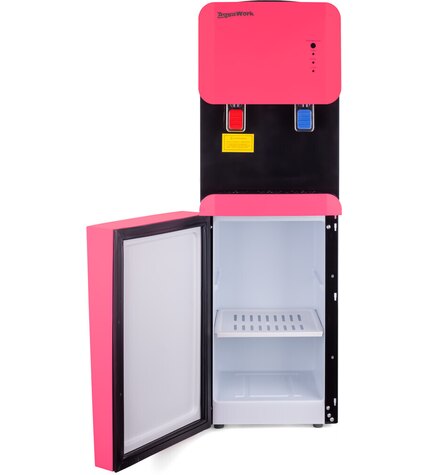 Кулер для воды Aqua Work 105-LR Фуксия со шкафчиком компрессорный стоимость