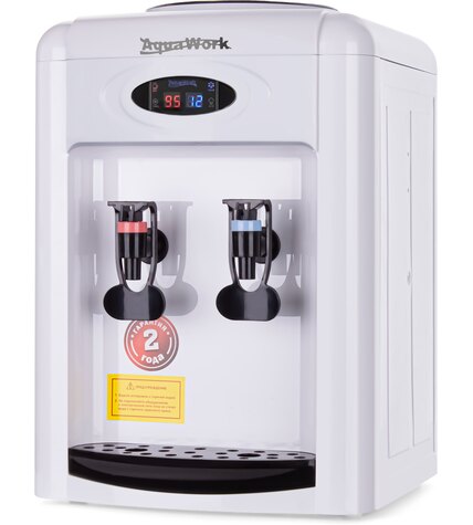 Кулер для воды Aqua Work 0.7-TDR-ST бело-черный электронный с системой турбонагрева