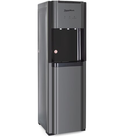 Кулер для воды Aqua Work 44-LDS графит с нижней загрузкой бутыли электронный заказать