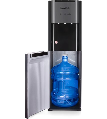 Кулер для воды Aqua Work 44-LDS графит с нижней загрузкой бутыли электронный стоимость