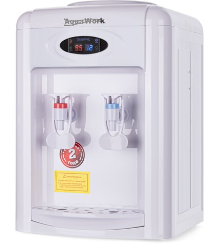 Кулер для воды Aqua Work 0.7-TDR-ST белый электронный с системой турбонагрева