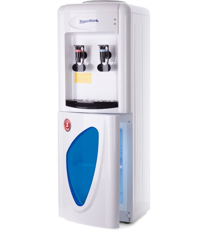 Кулер для воды Aqua Work 0.7-LDR белый со шкафчиком электронный