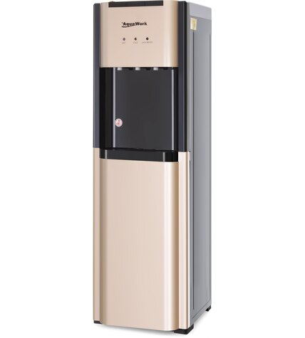Кулер для воды Aqua Work 44-LS золото с нижней загрузкой бутыли компрессорный