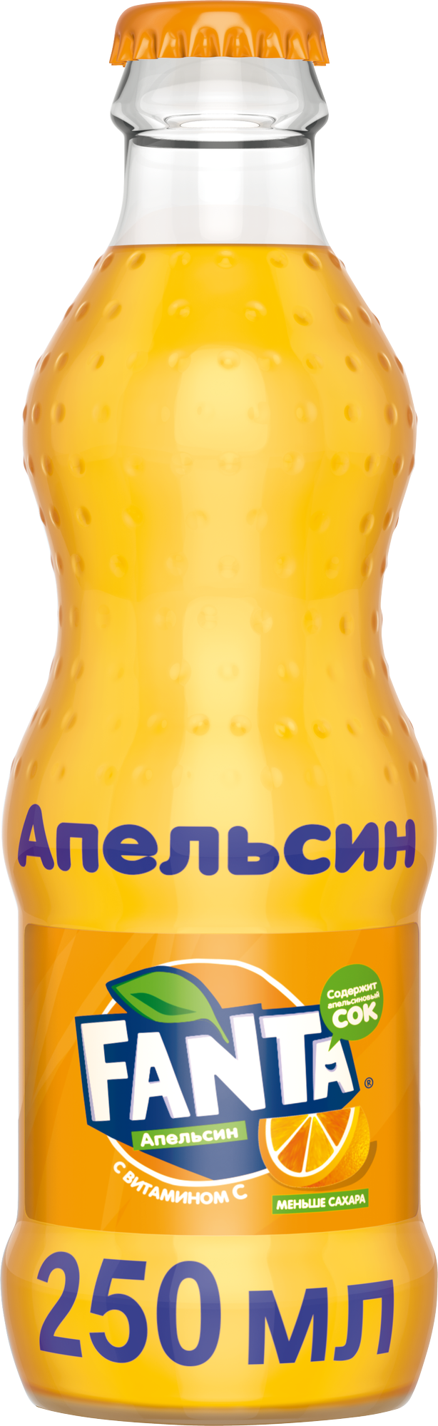 Газированный напиток Fanta апельсин 0,25 л в стеклянной бутылке (12 шт ...