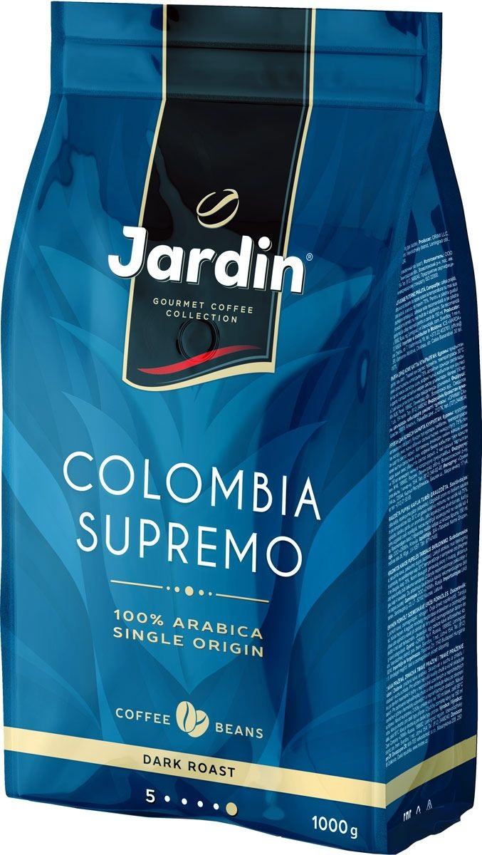 Купить зерновой кофе для кофемашины недорого. Jardin Columbia Supremo. Jardin Colombia Supremo молотый. Кофе молотый Жардин Колумбия Супремо. Jard. Колумбия Супремо Жар.