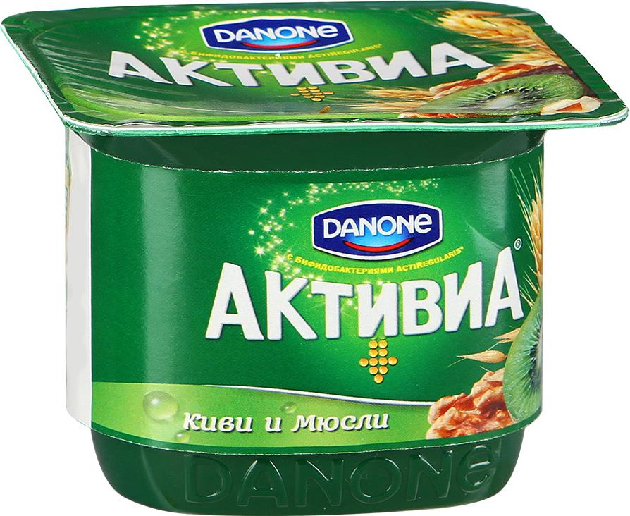 Биойогурт Активиа мюсли и киви 3% 150 г купить с доставкой по Москве ...