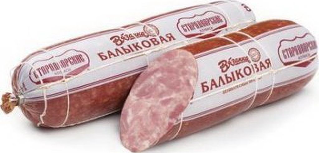 Колбаса Стародворские колбасы Балыковая варено-копченая вязанка ~800 г ...