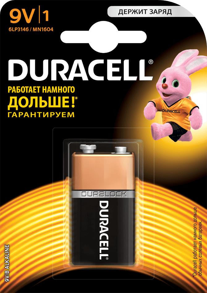  Duracell Basic 9V  с доставкой по Москве, цены в .