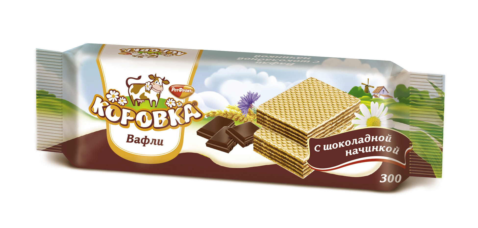 Вафли Коровка с шоколадной начинкой купить с доставкой по Москве, цены ...