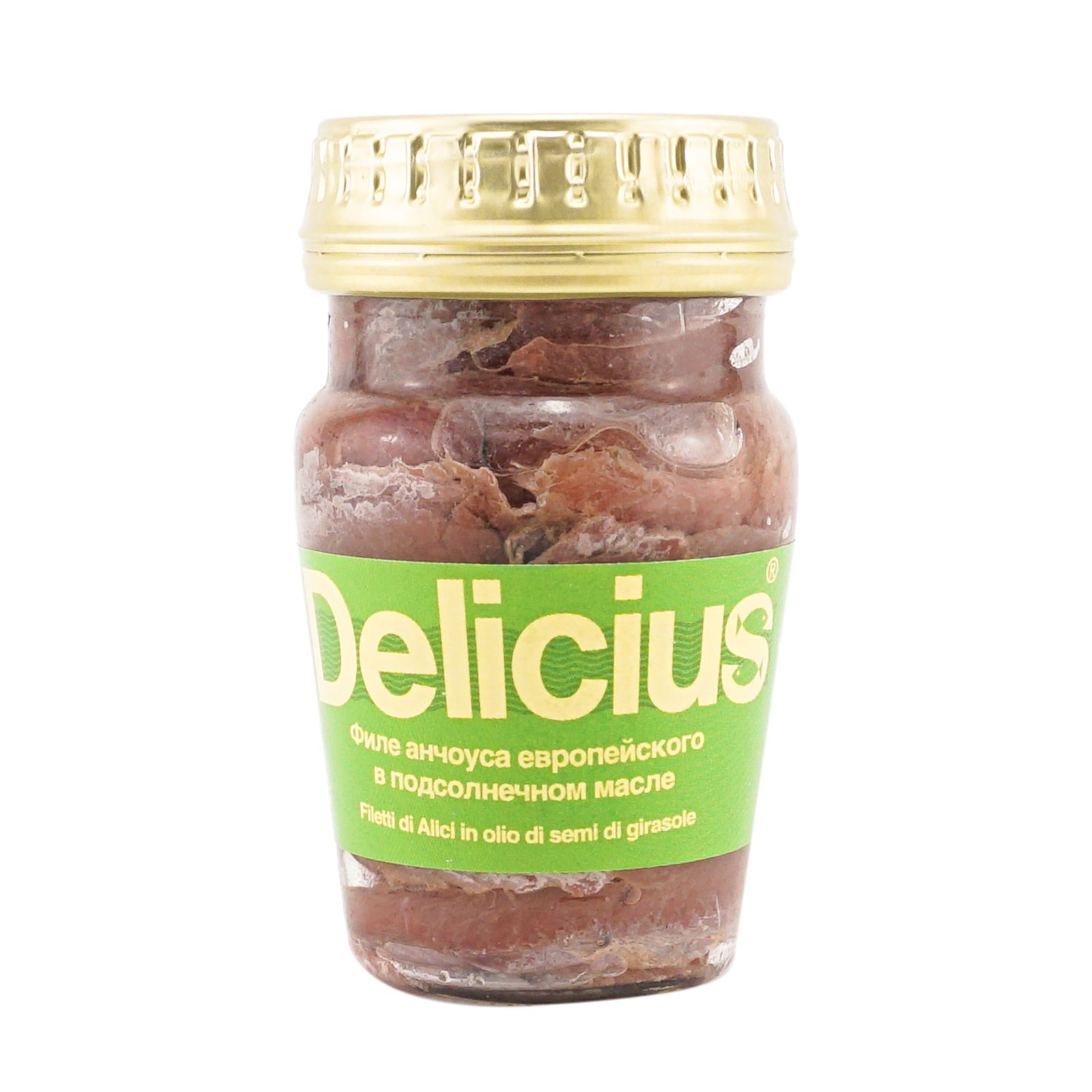 Анчоус Delicius филе в подсолнечном масле 78 г купить с доставкой по ...