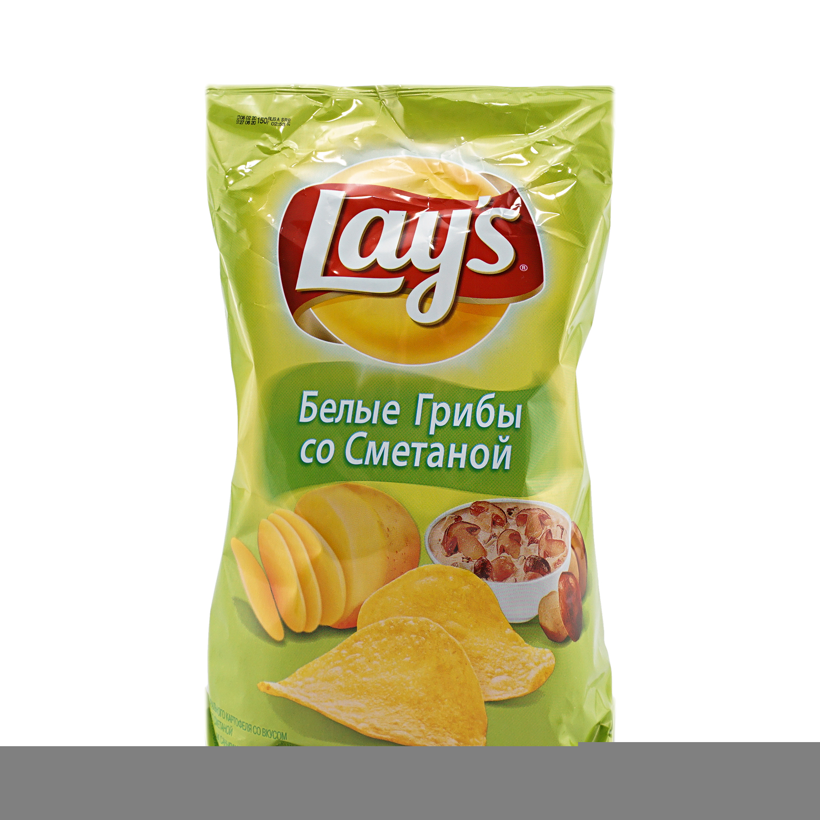 Чипсы Lay's картофельные белые грибы со сметаной купить с доставкой по ...