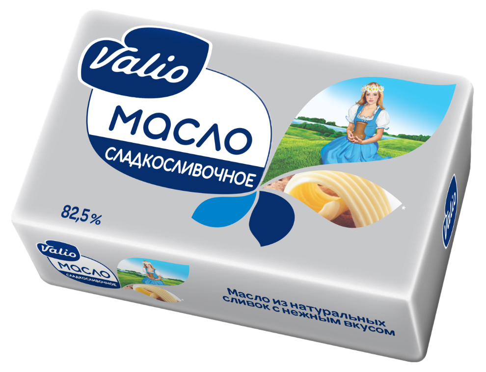 Масло Valio Сладкосливочное 82,5% 150 г купить с доставкой по Москве ...