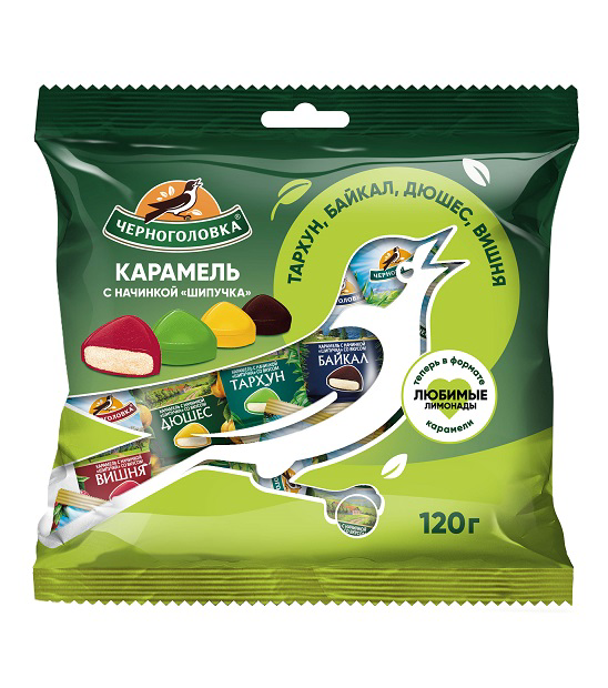 Карамель Черноголовка с начинкой шипучка 120 г купить с доставкой по ...